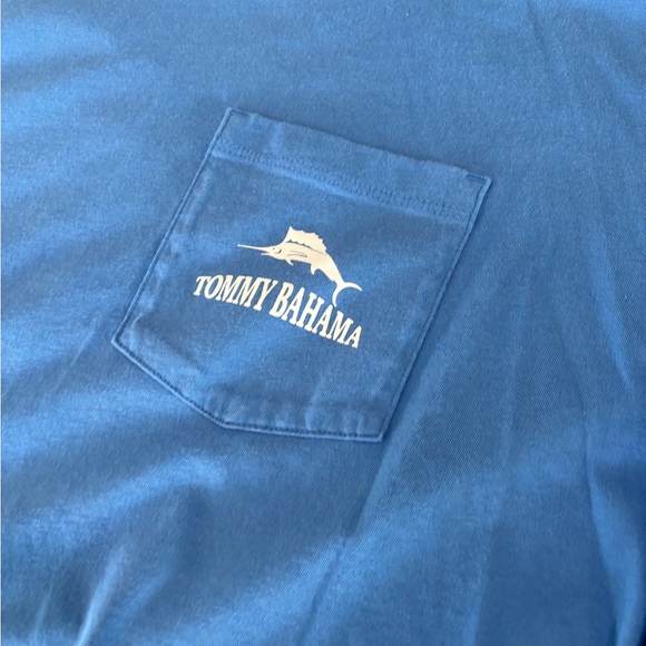 Tommy Bahama Men's Graphic T-Shirt Palace Blue Pocket SPIN THERE WON THAT 3XL - Picture 3 of 4
